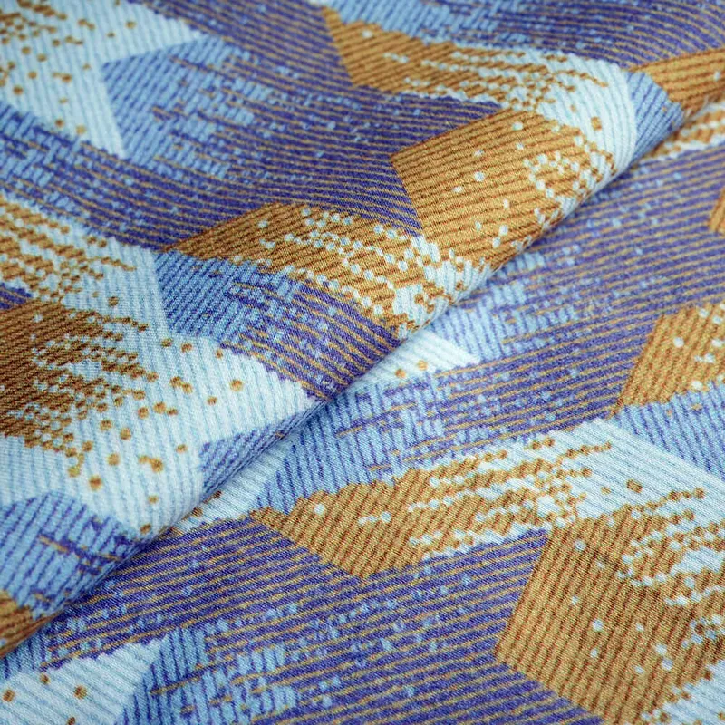 Polyester Cool Silk Cotton Printed Houndstooth